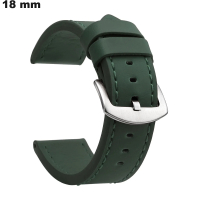Armband 18 mm Grünes Faux-Leder für Uhren \ Kostenloser Versand
