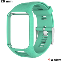 Bracelet 26mm h Vert smartwatch Silicone TomTom  ●  Qualité Premium