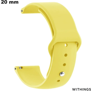 Vente Bracelet abordable de montre connectée Jaune Withings
