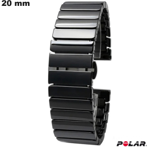 Armband Schwarz intelligente Uhr Polar Keramik 20 mm günstig