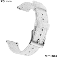 Armband 20 mm für intelligente Uhr Weißes Gewebe Withings kaufen