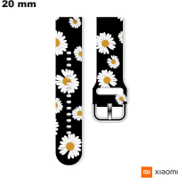 Schwarzes Xiaomi Marguerite Silikonarmband für Smartwatch 20 mm kaufen