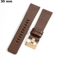Verkauf von 30mm Armband für Uhr aus echtem braunem Leder