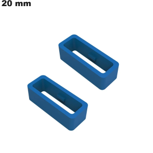 2 Loops zeigt 20mm blauen Gummi - Kostenloser Versand ab 20€ 2 Loops zeigt 20mm blauen Gummi - Kostenloser Versand ab 20€