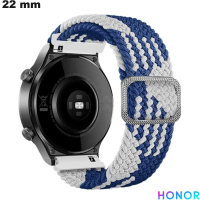 Kaufen Sie die blaue, dehnbare Nylon-Smartwatch-Armbanduhr Honor 22 mm