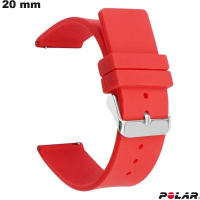 Kaufe 20 mm Rot Gummi Polar Smartwatch Armband
