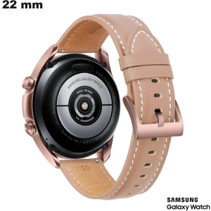 Bracelet de smartwatch Samsung Cuir véritable Marron de qualité