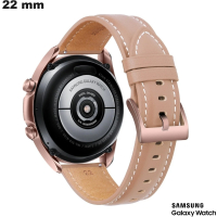 Bracelet de smartwatch Samsung Cuir véritable Marron de qualité