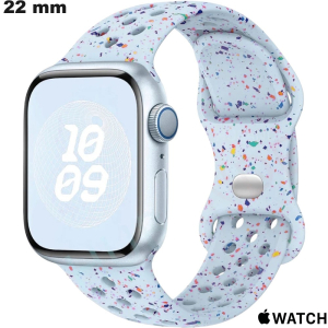 Vente Bracelet de montre Antisueur 22mm Bleu Apple Watch