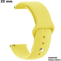 Acheter Bracelet Jaune pour montre 22 mm Silicone Samsung