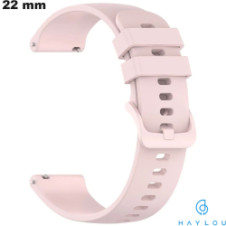 Bracelet 22 mm Caoutchouc smartwatch Rose Haylou
