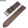 Armband aus echtem Leder für Uhr 22mm in Braun # Versand innerhalb von 24h