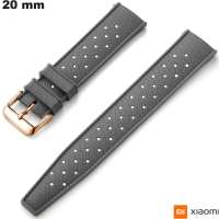 Günstige graue Gummiband Uhr mit Xiaomi Smartwatch