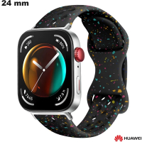 Armbanduhr 24 mm Huawei Silikon Schwarz: Kostenloser Versand