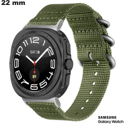 Bracelet 22mm Samsung Nylon Vert montre connectée