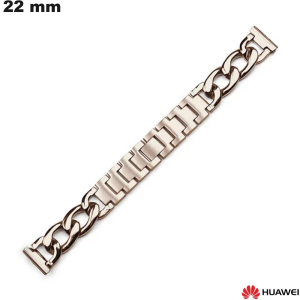 Pulseira 22 mm Prata Aço Inox de qualidade para relógio Huawei