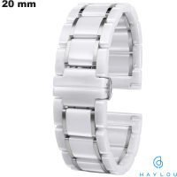 Weißes Haylou Keramikarmband 20 mm Uhr kaufen (RS4, LS02)