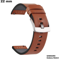 Bracelet Samsung Marron de smartwatch 22mm Faux cuir de qualité