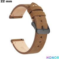 Armbanduhr Braun Echtes Leder 22mm Honor von hoher Qualität