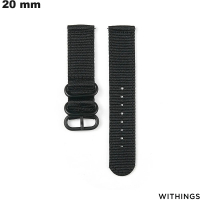 Bracelet Withings Noir de montre 20mm Tissu