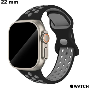 Vente Bracelet Noir 22mm montre connectée léger Apple Watch