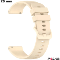 Armband Beige Polar Silikon 20 mm hochwertige Smartwatch
