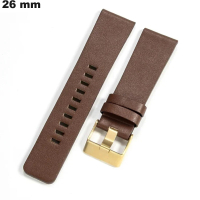 Armband 26 mm Braun echte Lederuhr \ Kostenlose Lieferung ab 20€