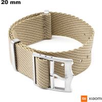 Beige Xiaomi 20mm Armband kaufen, geflochtenes Stoffarmband