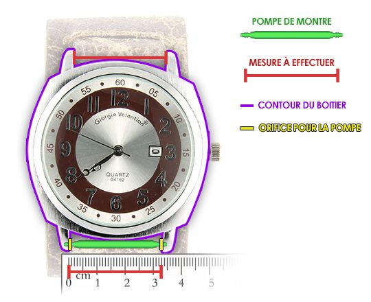 Schéma de Mesure pour Pompe Montre