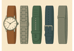 Comparatif des bracelets de montre : cuir, acier, silicone… quel matériau choisir ?